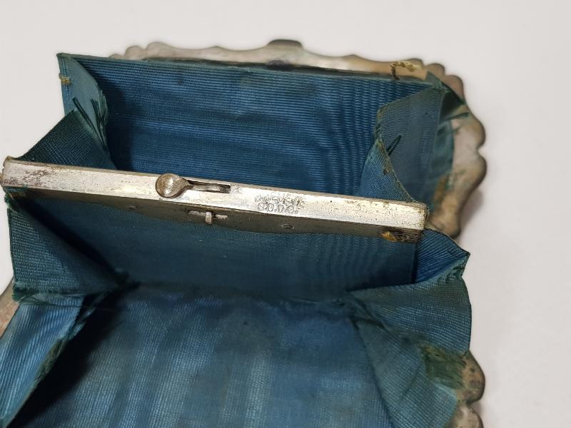 ART NOUVEAU GÜMÜŞ VE SEDEF İŞÇLİKLİ MİNİ CÜZDAN