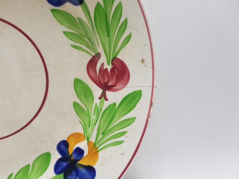 OSMANLI DÖNEMİ AY YILDIZLI PORSELEN TABAK 