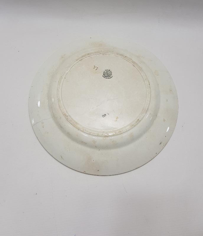 OSMANLI DÖNEMİ AY YILDIZLI PORSELEN TABAK 