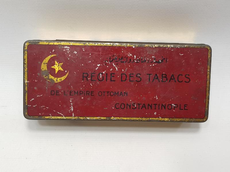 OSMANLI DÖNEMİ AY YILDIZLI TENEKE SİGARA KUTUSU