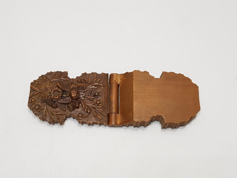 OSMANLI DÖNEMİ EL OYMA KABARTMA İŞÇİLİKLİ AHŞAP SAAT KUTUSU