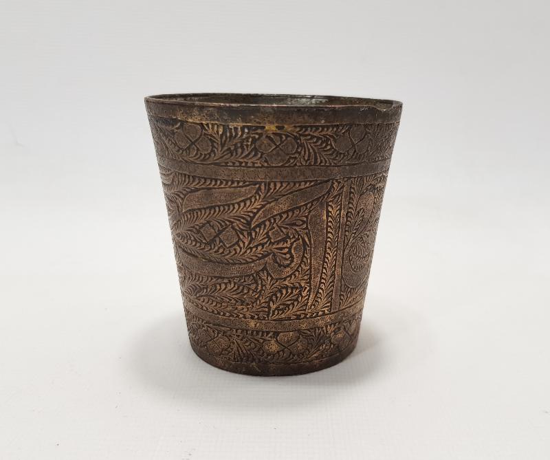 OSMANLI DÖNEMİ ETRAFI FUL YAZILI HİCAZ İŞİ BARDAK 