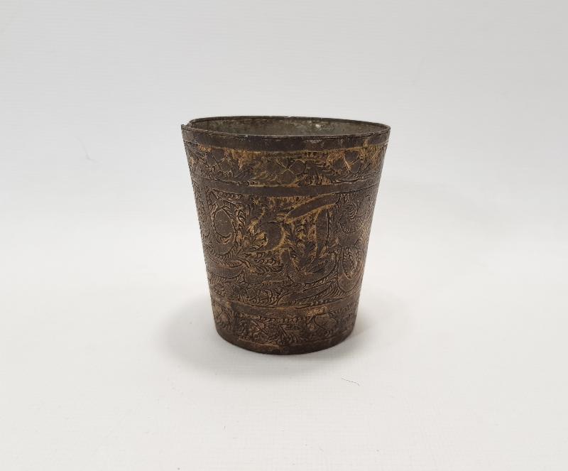 OSMANLI DÖNEMİ ETRAFI FUL YAZILI HİCAZ İŞİ BARDAK 