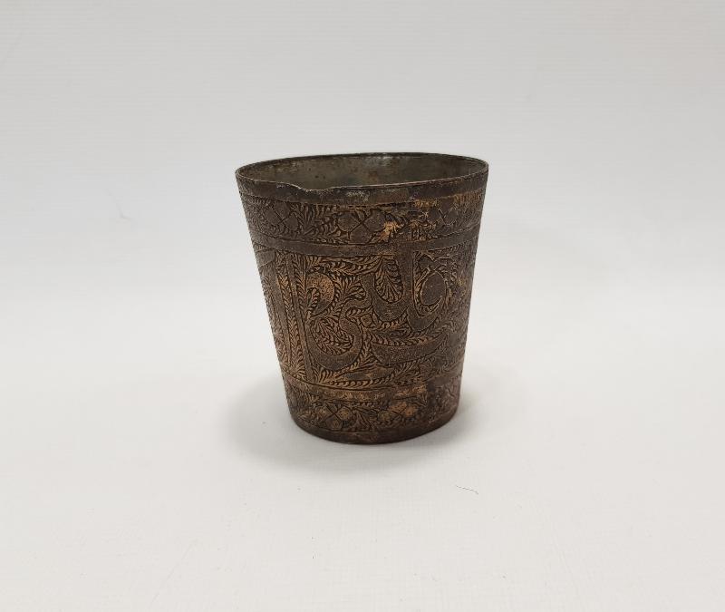 OSMANLI DÖNEMİ ETRAFI FUL YAZILI HİCAZ İŞİ BARDAK 