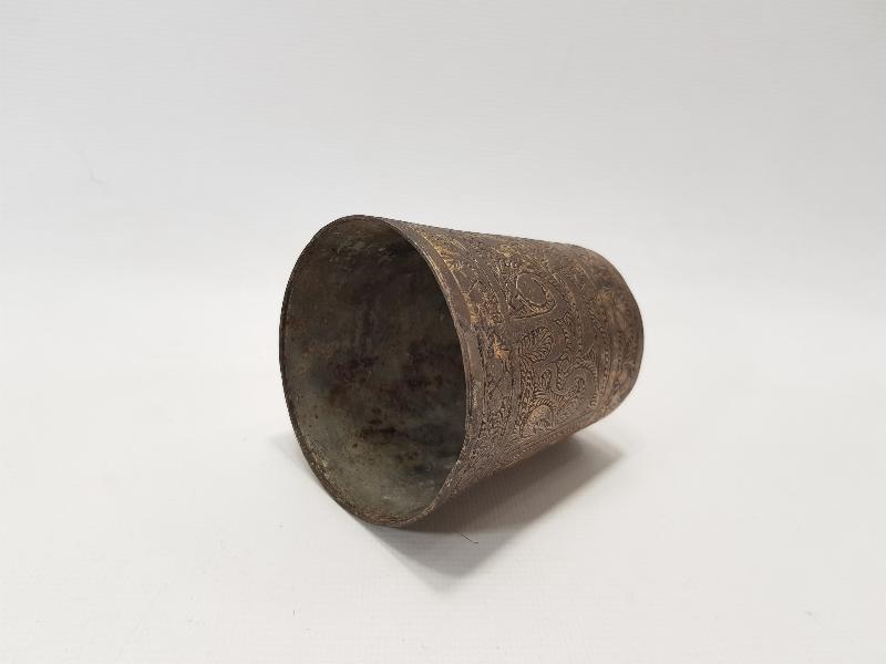 OSMANLI DÖNEMİ ETRAFI FUL YAZILI HİCAZ İŞİ BARDAK 