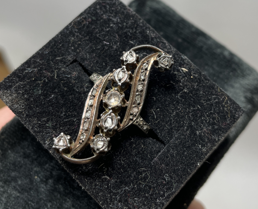 OSMANLI DÖNEMİ GİRİT İŞİ NADİR ELMAS YÜZÜK