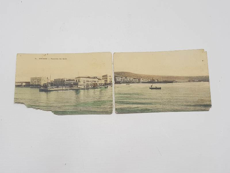 OSMANLI DÖNEMİ İKİ ADET İZMİR KARTPOSTALI 