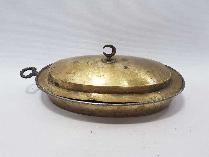 OSMANLI DÖNEMİ KAPAĞI HİLAL TUTAMAÇLI PİRİNÇ PİLAVLIK 