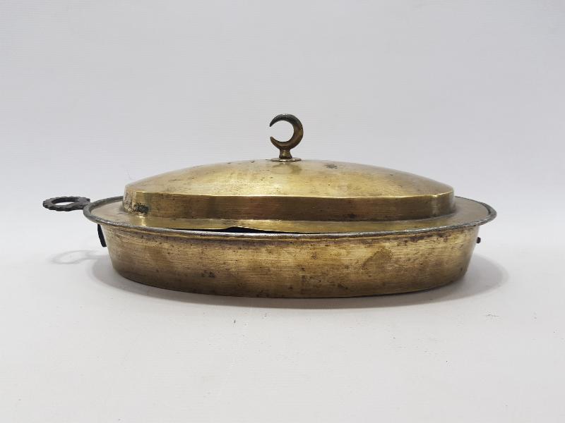 OSMANLI DÖNEMİ KAPAĞI HİLAL TUTAMAÇLI PİRİNÇ PİLAVLIK 