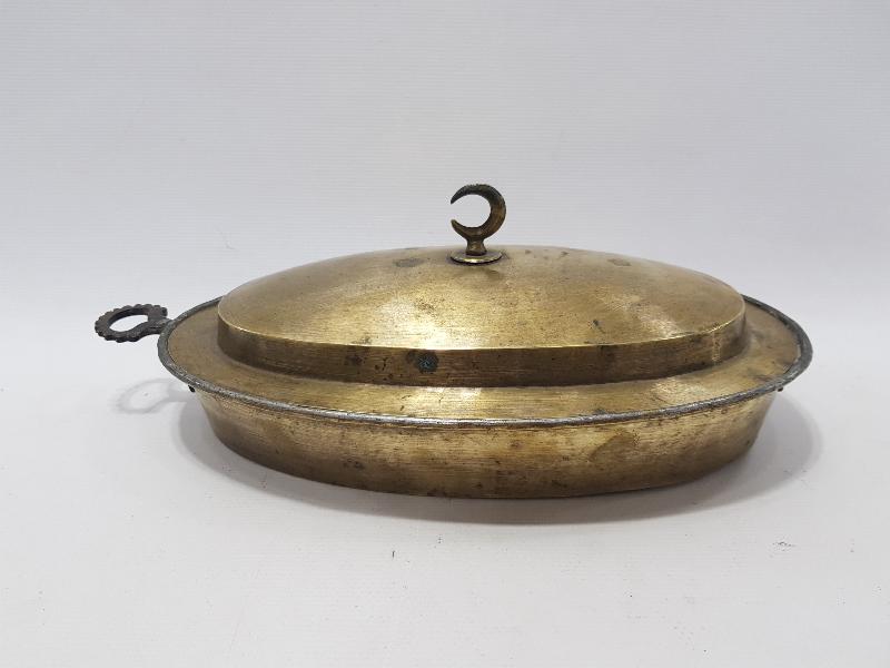 OSMANLI DÖNEMİ KAPAĞI HİLAL TUTAMAÇLI PİRİNÇ PİLAVLIK 