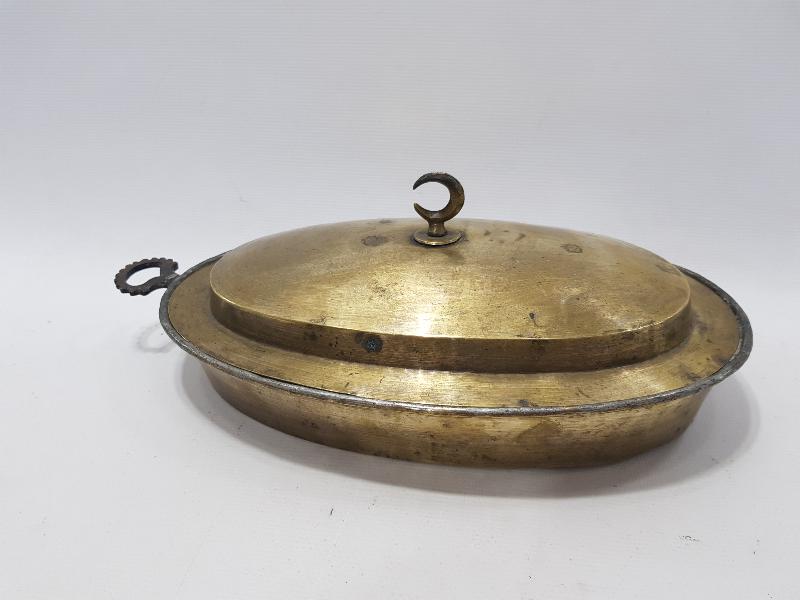 OSMANLI DÖNEMİ KAPAĞI HİLAL TUTAMAÇLI PİRİNÇ PİLAVLIK 