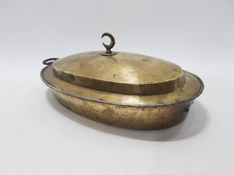 OSMANLI DÖNEMİ KAPAĞI HİLAL TUTAMAÇLI PİRİNÇ PİLAVLIK 