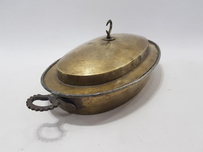 OSMANLI DÖNEMİ KAPAĞI HİLAL TUTAMAÇLI PİRİNÇ PİLAVLIK 