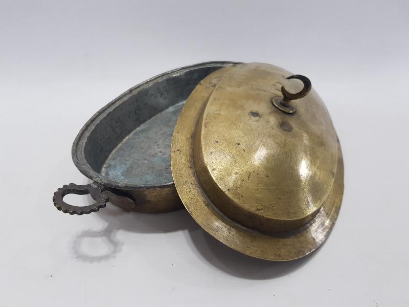 OSMANLI DÖNEMİ KAPAĞI HİLAL TUTAMAÇLI PİRİNÇ PİLAVLIK 