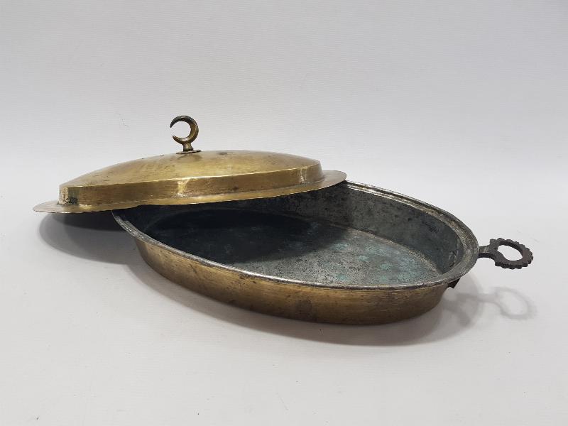 OSMANLI DÖNEMİ KAPAĞI HİLAL TUTAMAÇLI PİRİNÇ PİLAVLIK 