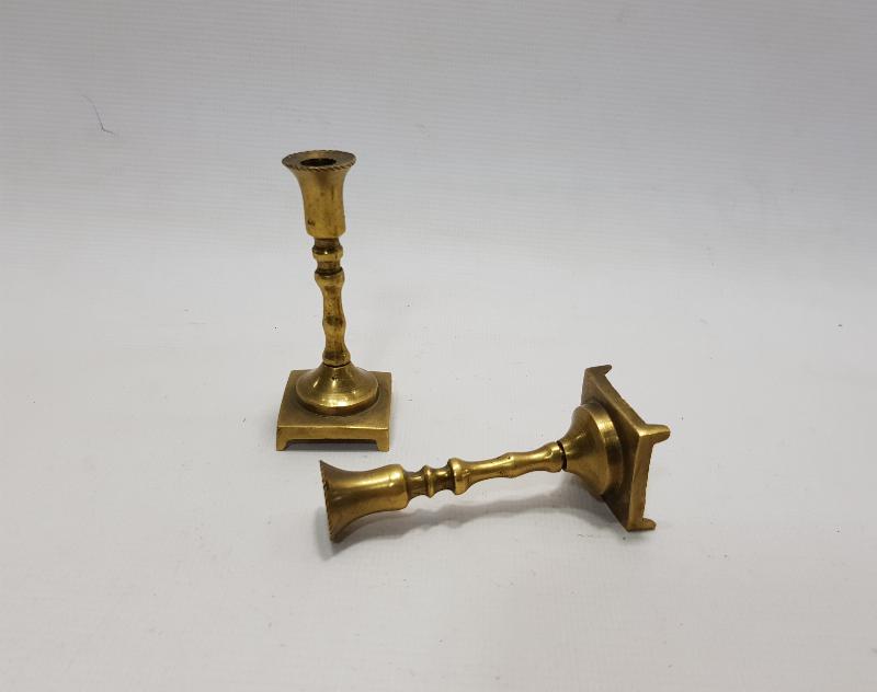 OSMANLI DÖNEMİ SÜLEYMANİYE İŞİ BİR ÇİFT MİNİ ŞAMDAN