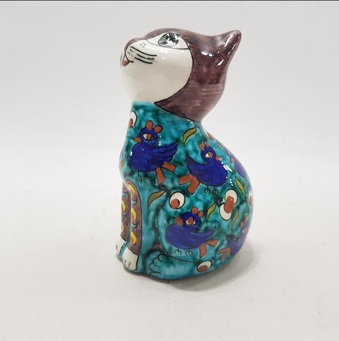 SITKI OLÇAR İMZALI KEDİ FORMLU SERAMİK BİBLO