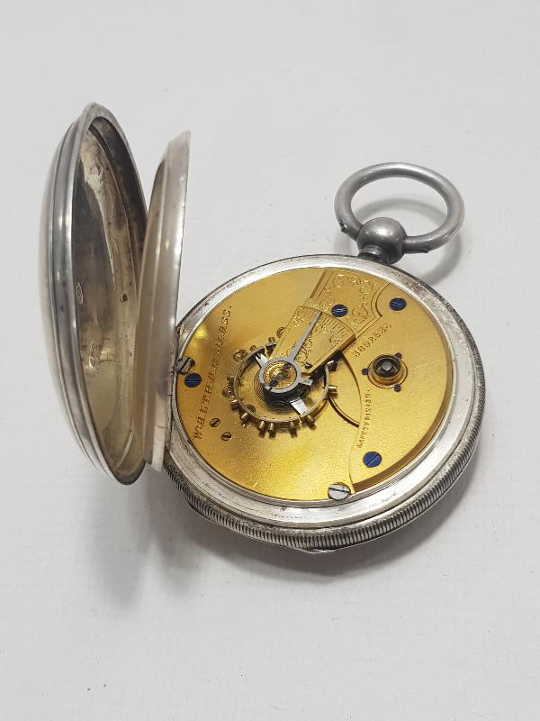 1850'LERDEN NADİR GÜMÜŞ VERGE FUSEE CEP SAATİ 