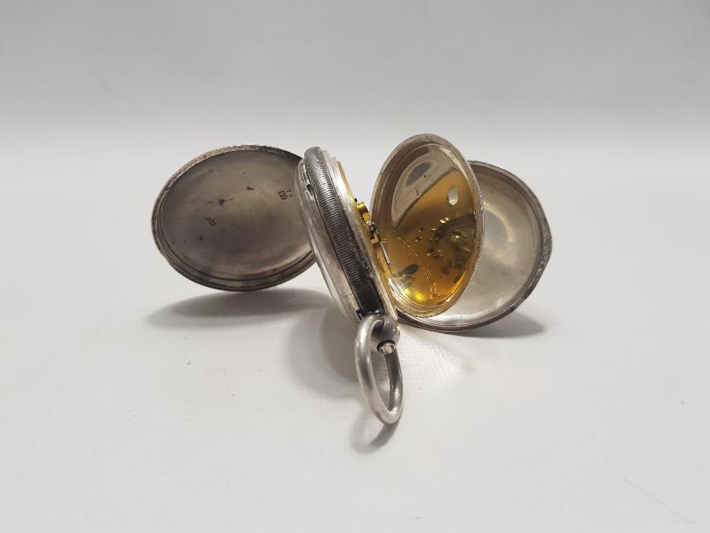 1850'LERDEN NADİR GÜMÜŞ VERGE FUSEE CEP SAATİ 