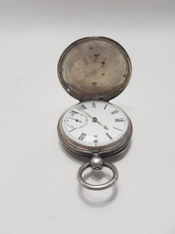 1850'LERDEN NADİR GÜMÜŞ VERGE FUSEE CEP SAATİ 