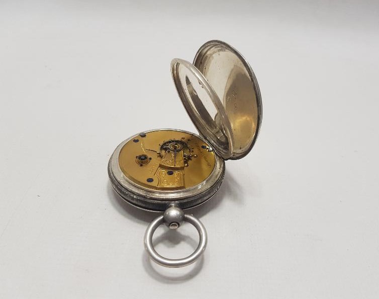 1850'LERDEN NADİR GÜMÜŞ VERGE FUSEE CEP SAATİ 