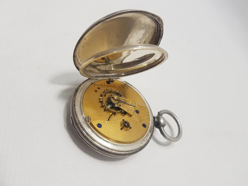 1850'LERDEN NADİR GÜMÜŞ VERGE FUSEE CEP SAATİ 