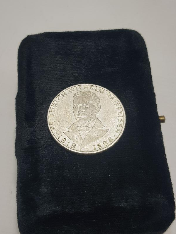 1968 ALMANYA GÜMÜŞ 5 MARK HATIRA PARA