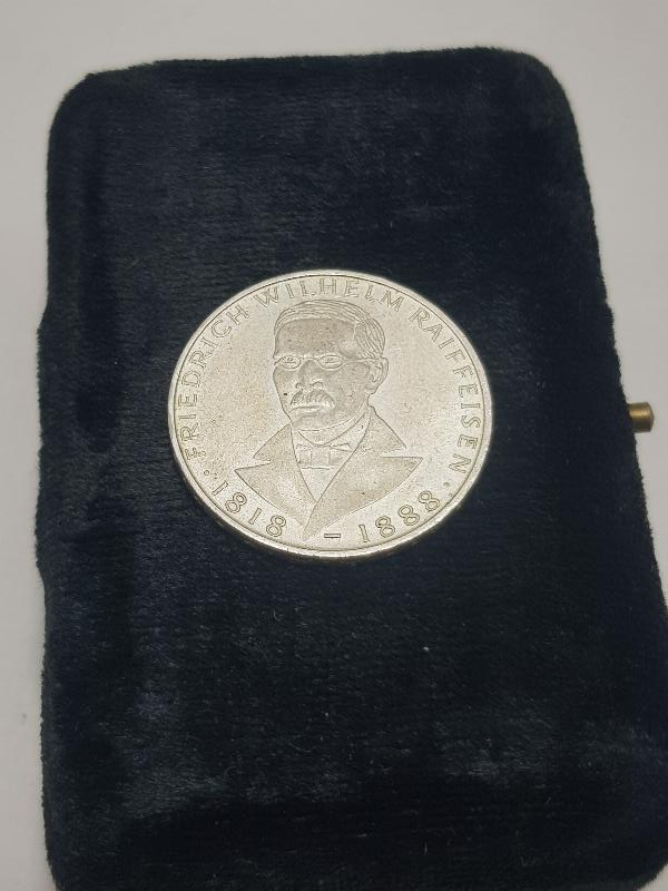 1968 ALMANYA GÜMÜŞ 5 MARK HATIRA PARA