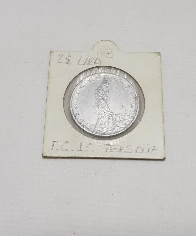 1976 2,5 LİRA TERS DÜZ 