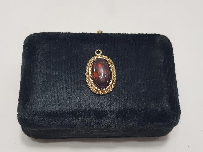 DAMLA KEHRİBAR KOLYE UCU 