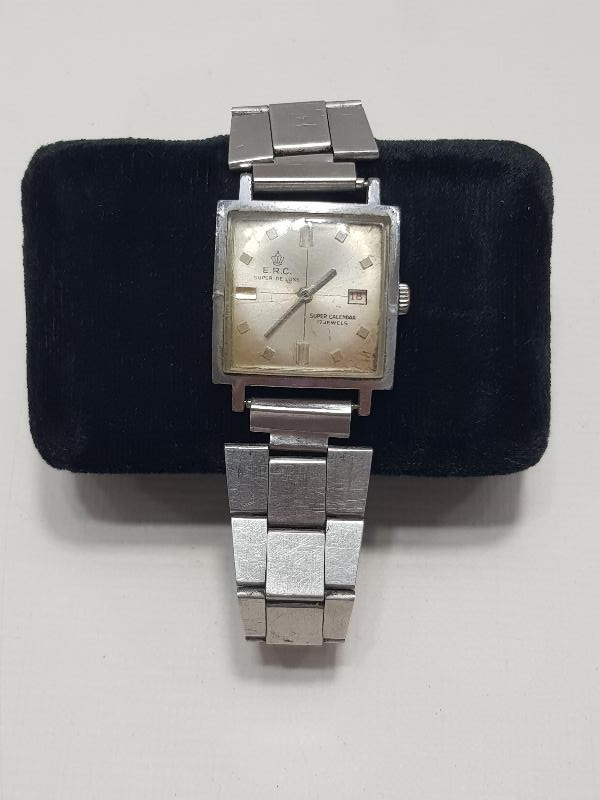 E.R.C. MARKA KURMALI ERKEK KOL SAATİ 