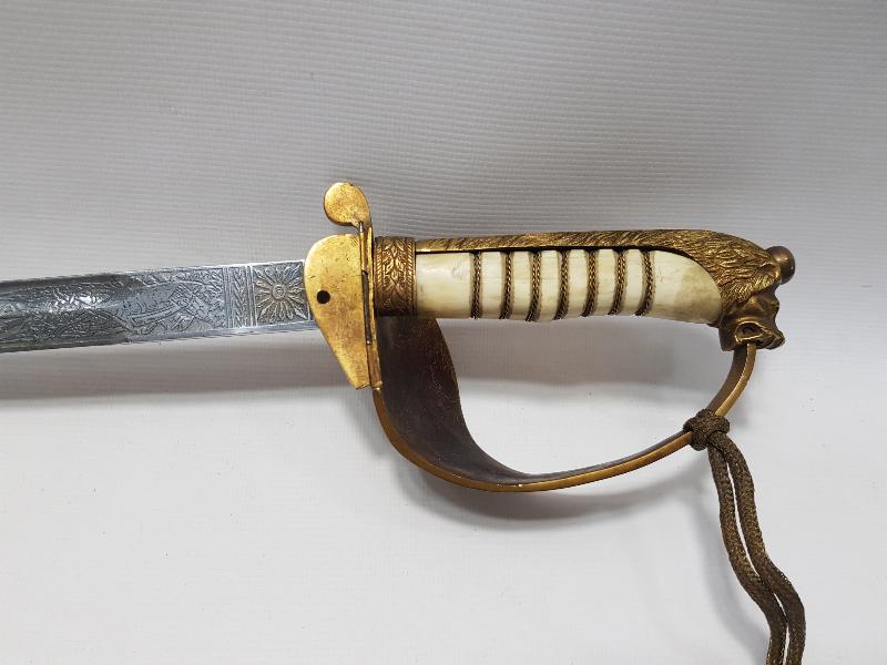 OSMANLI DÖNEMİ ASLAN BAŞLI NADİR DENİZCİ PAŞA KILICI