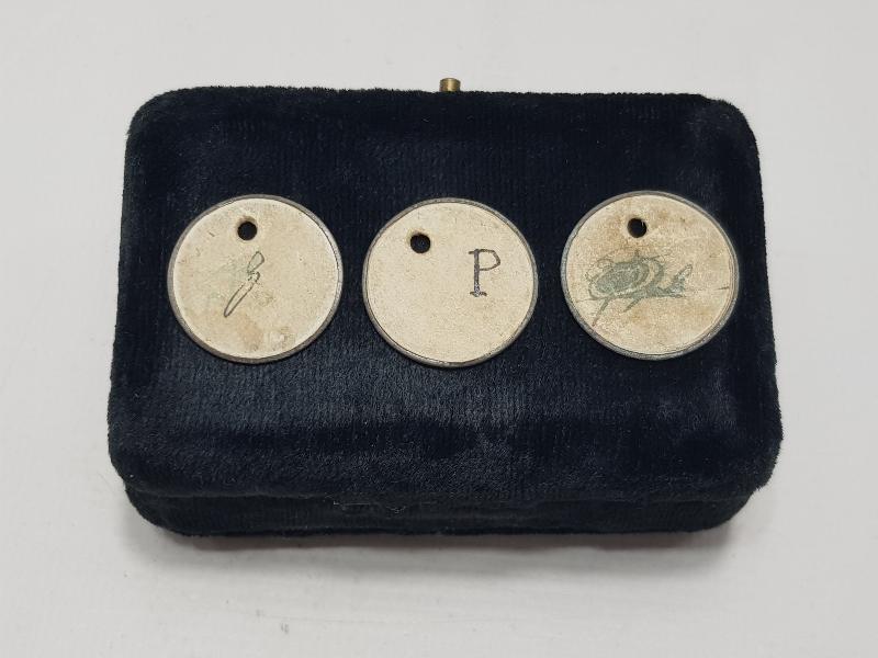 OSMANLI DÖNEMİ EDREMİT MEHMET SEZAİ ZEYTİN TOPLAMA JETONLARI