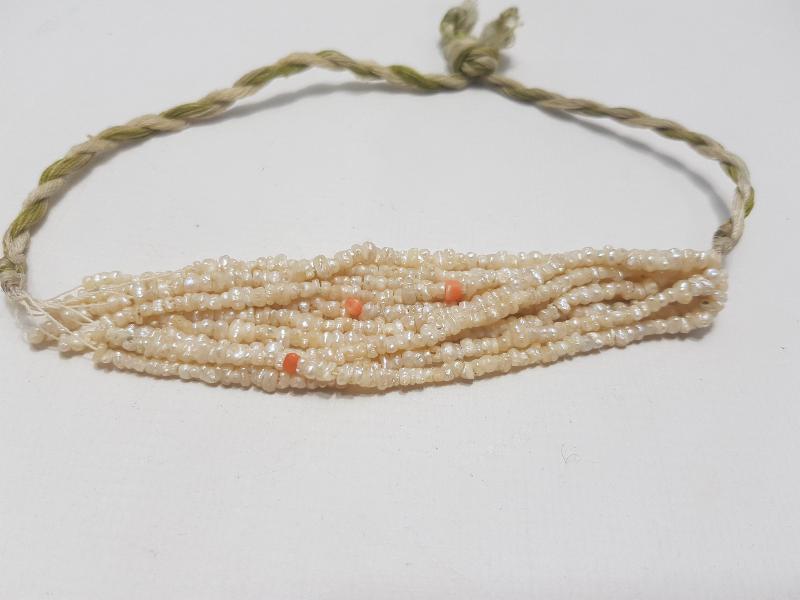 OSMANLI DÖNEMİ MERCANLI KUM İNCİ ÇOCUK GERDANLIĞI