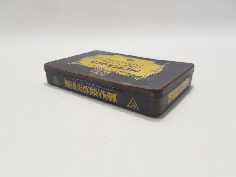 OSMANLI DÖNEMİ MERCEDES MARKA TENEKE SİGARA KUTUSU