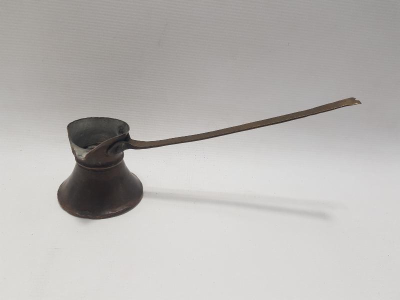 OSMANLICA DAMGALI BAKIR KAHVE CEZVESİ