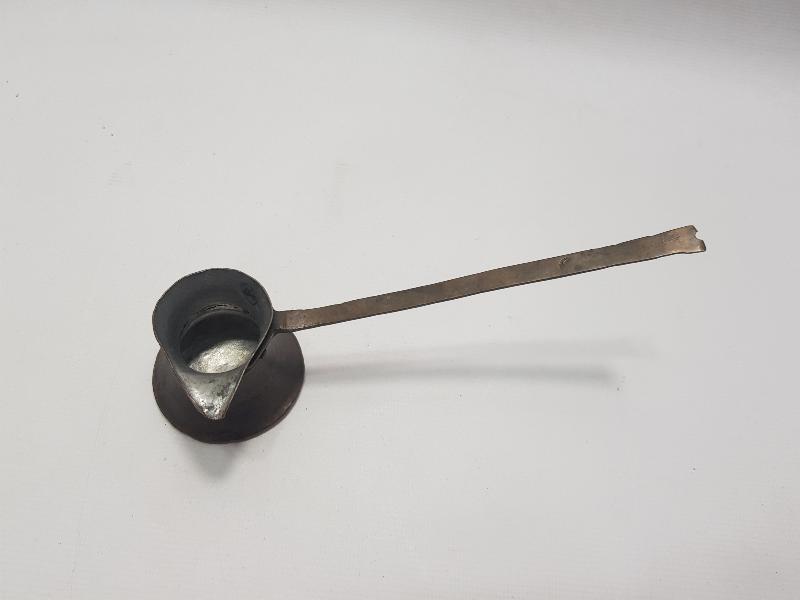 OSMANLICA DAMGALI BAKIR KAHVE CEZVESİ