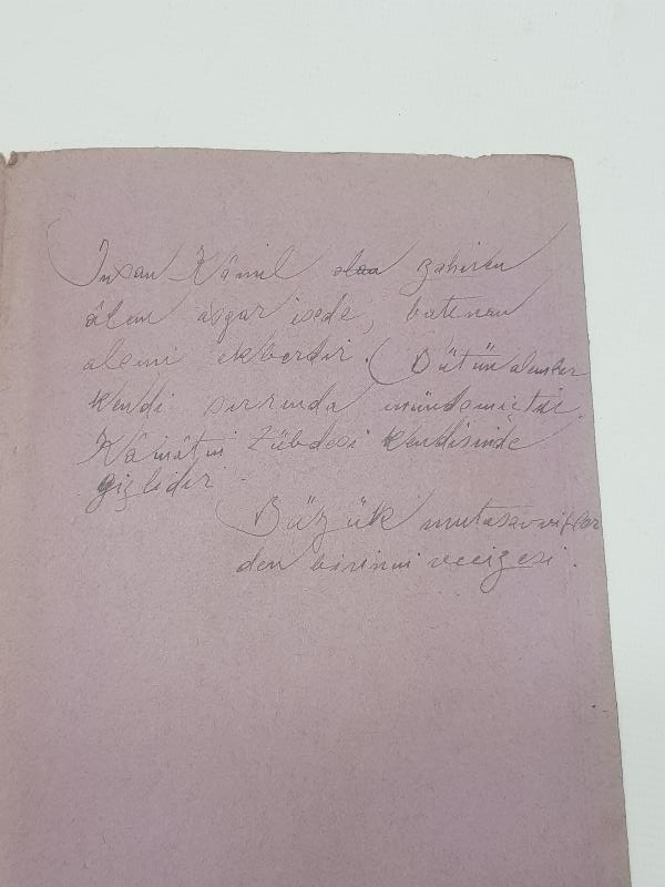 OSMANLICA KİTAP: İSLAM AHLAKI DERSLERİ 