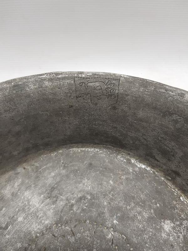 OSMANLICA SAHİBİ AYŞE HATUN YAZILI BAKIR TABAK 