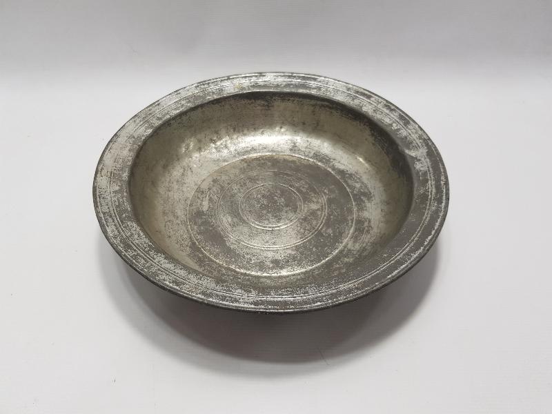 OSMANLICA YAZILI SAZ TUĞRALI BAKIR TABAK 