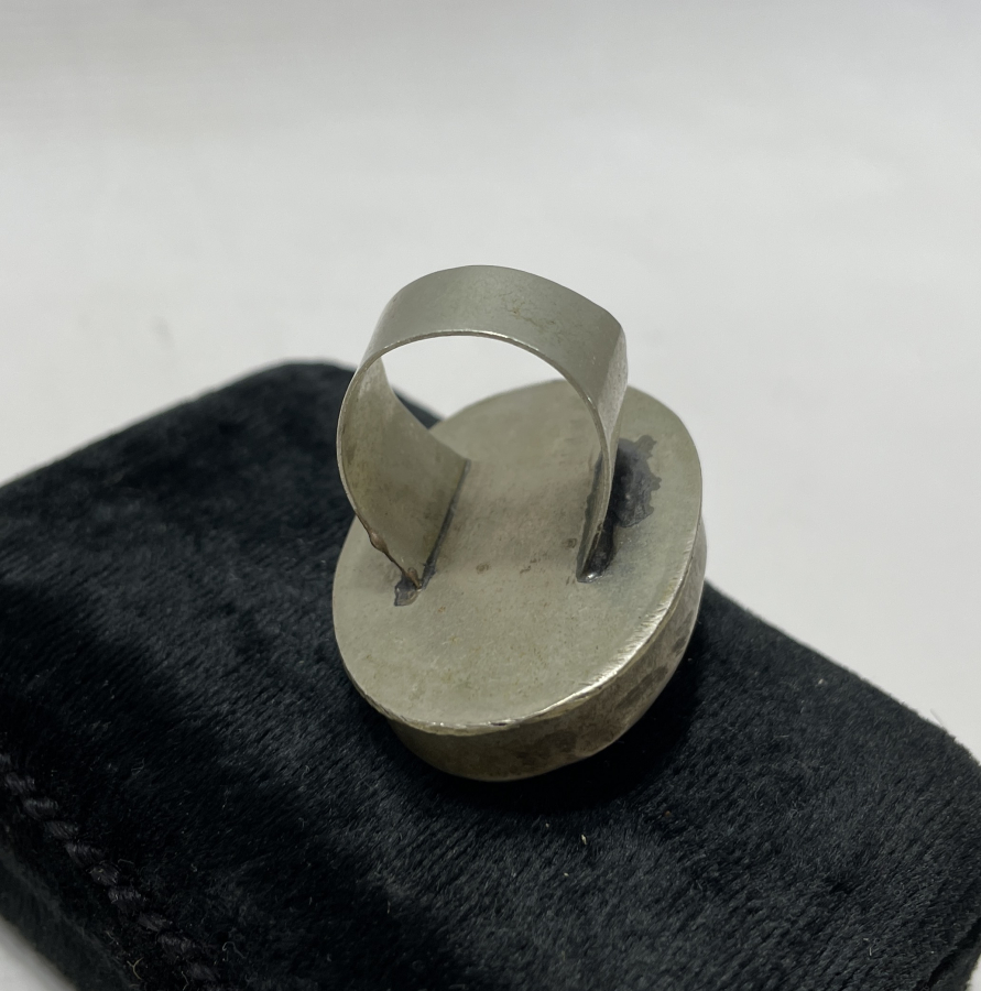 BÜYÜK BOY TÜRKMEN İŞİ DOĞAL TAŞLI ANTİKA YÜZÜK