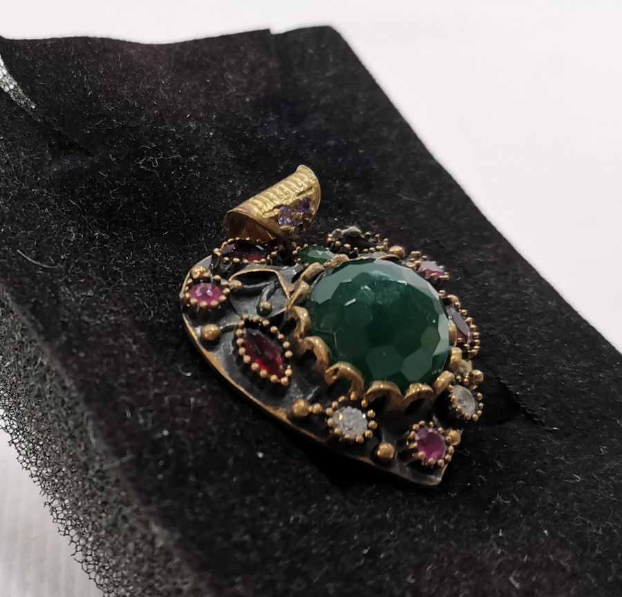 HÜRREM MODEL ANTİKA GÜMÜŞ KOLYE UCU