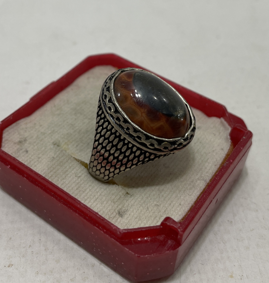 YEMEN AKİĞİNDEN MAMUL GÜMÜŞ YÜZÜK