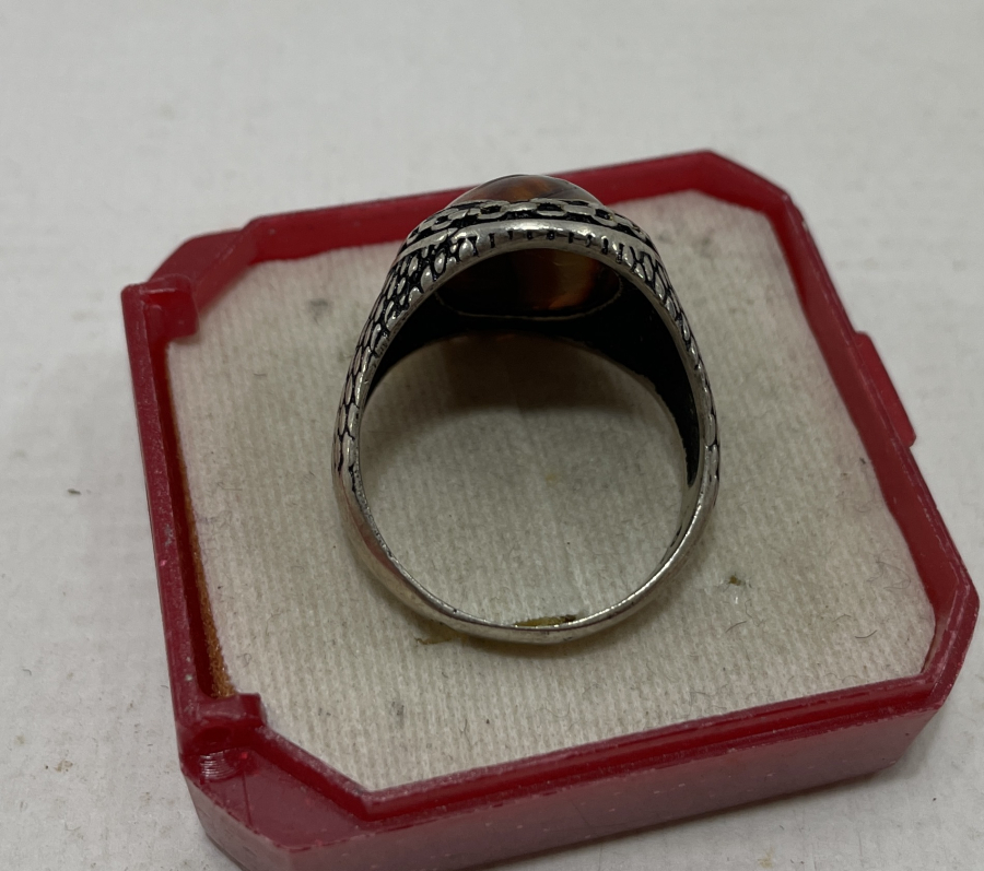 YEMEN AKİĞİNDEN MAMUL GÜMÜŞ YÜZÜK