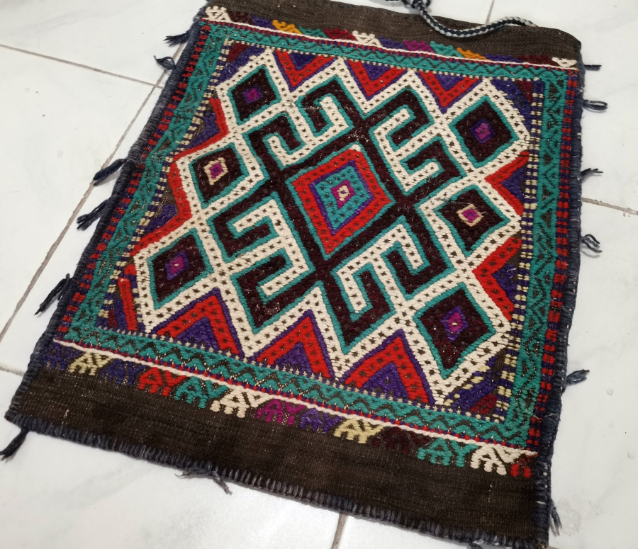 OSMANLI DÖNEMİ KOÇ BAŞI FİGÜRLÜ HEYBE