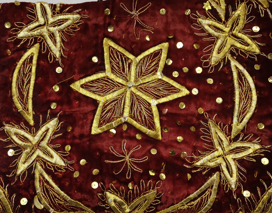 OSMANLI DÖNEMİ SIRMA İŞÇİLİKLİ VE HAÇLI BÜYÜK BOY RUM İŞİ İNCİL KABI