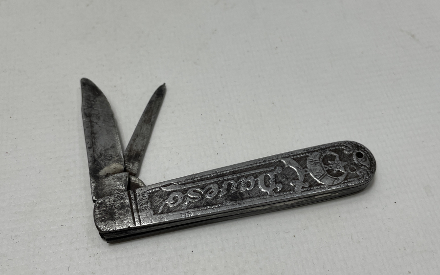 OSMANLI DÖNEMİ DAVESO MARKA AY YILDIZLI VE OSMANLICA YAZILI ÇOK NADİR SAATÇİ ÇAKISI