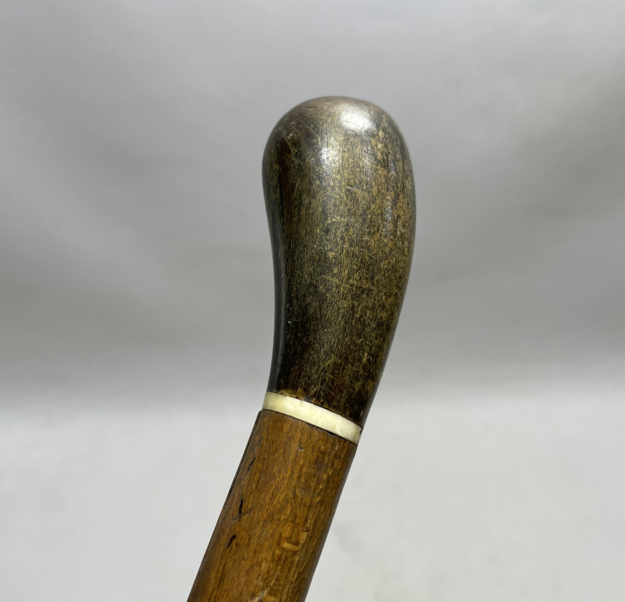 OSMANLI DÖNEMİ MORS DİŞİ VE GERGEDAN BOYNUZU SAPLI DERVİŞ ASASI