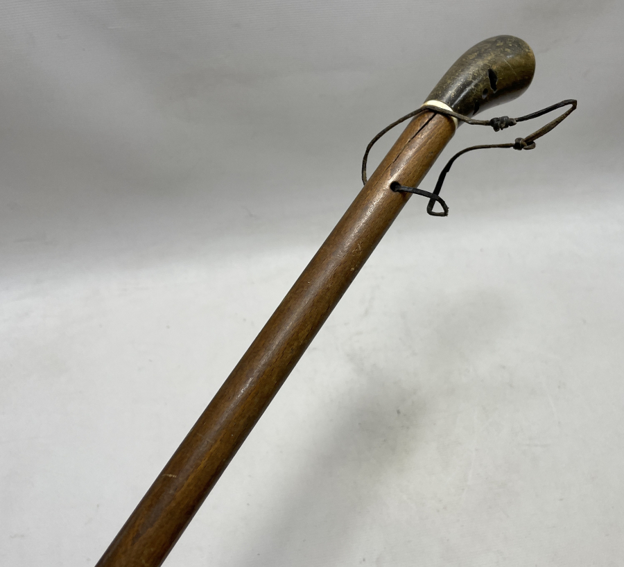 OSMANLI DÖNEMİ MORS DİŞİ VE GERGEDAN BOYNUZU SAPLI DERVİŞ ASASI