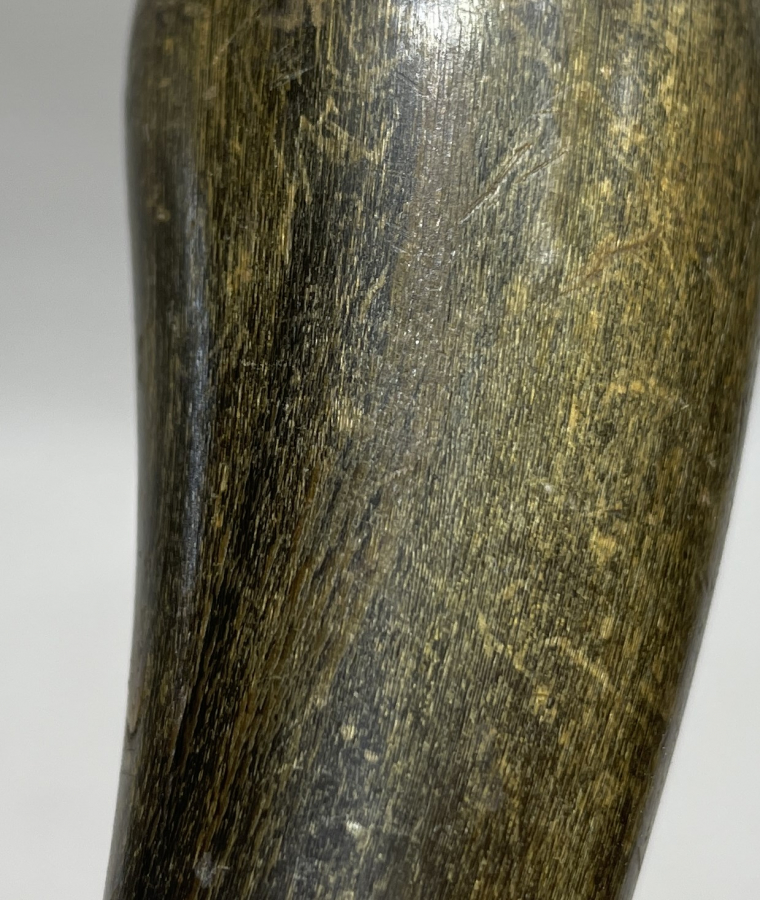 OSMANLI DÖNEMİ MORS DİŞİ VE GERGEDAN BOYNUZU SAPLI DERVİŞ ASASI